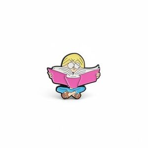Cute Enamel Pin  Lizzie McGuire Reading Book
